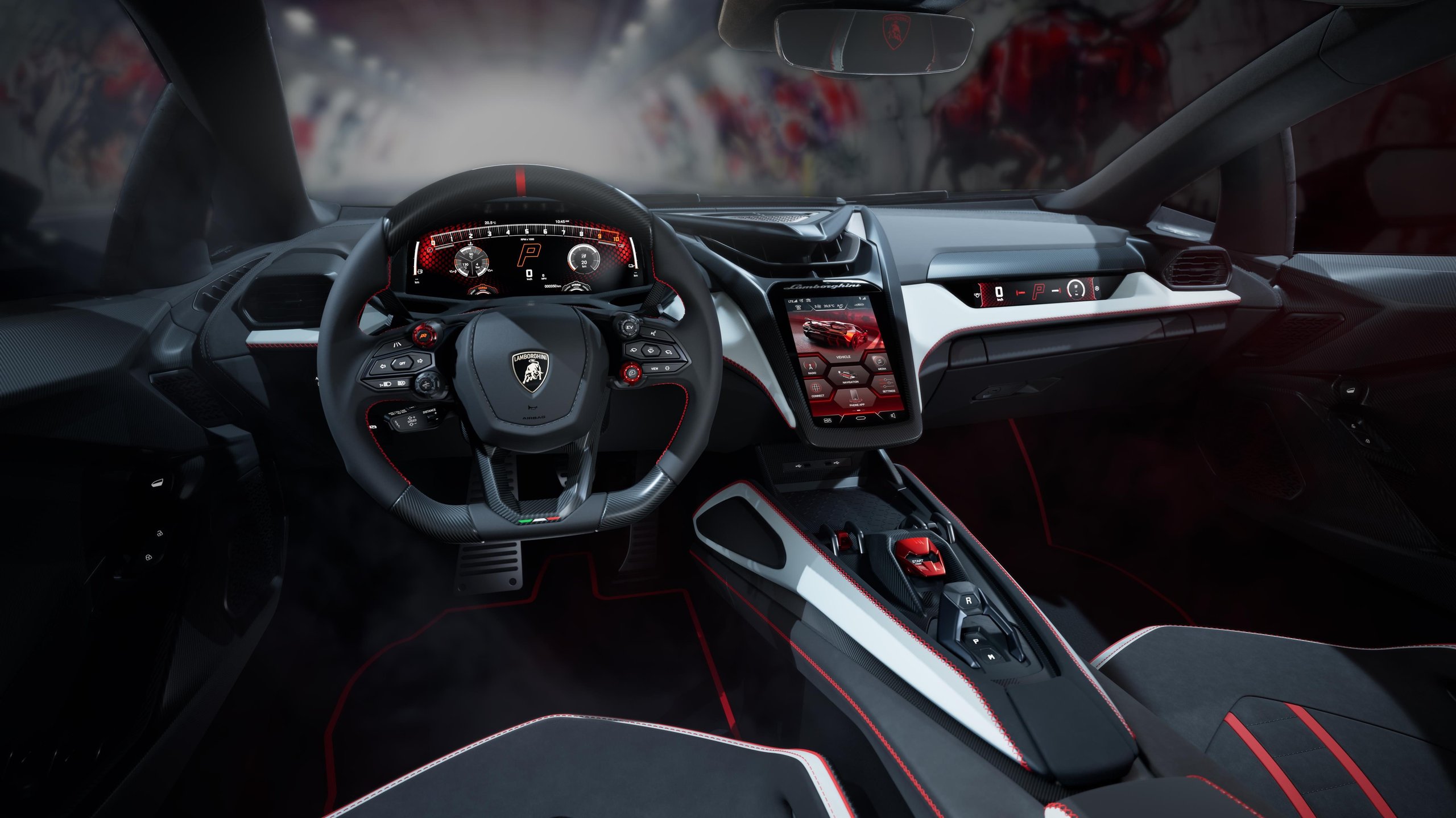 Interior de taller automotriz